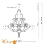 Люстра Patrizia Garganti Burlesque PG235 - Схема